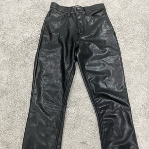 Abercrombie Vegan Leather Skinny Pants